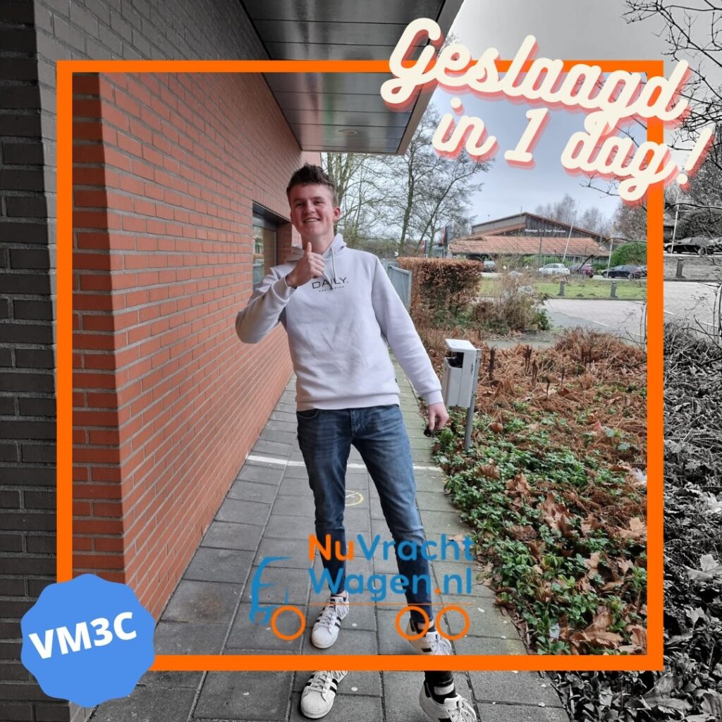 Gslaagd in 1 dag vrachtwagen theorie Amsterdam